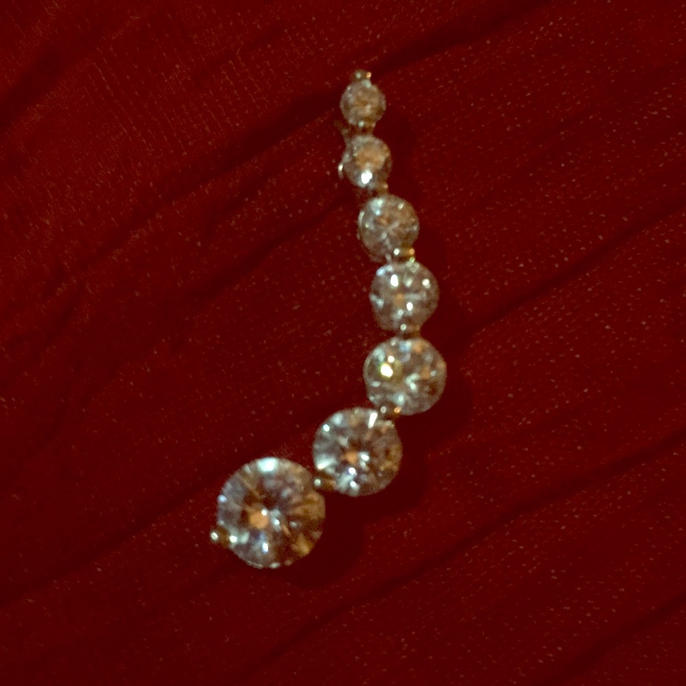Sterling silver CZ pendant